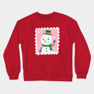 Snowman Stamp Crewneck Sweatshirt